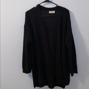 Black cardigan